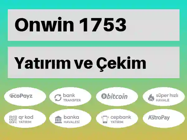 Onwin Mobil Para yatırma ve çekme 1753